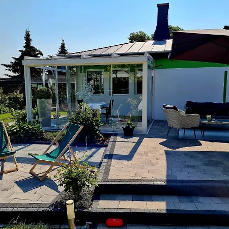 Ferienhaus Gruener Bungalow Kontaktloser Checkin Stendell Buitenkant foto